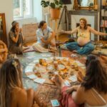 Marion lors de sa blessing way d'été organisée par Marie Laure Orca a côté de Bordeaux